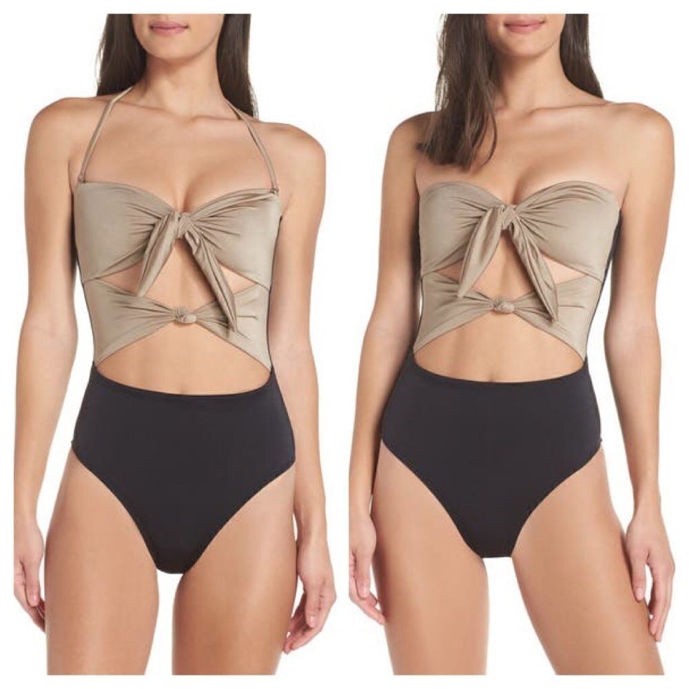 Leith Glam Nights One-Piece Swimsuit Size Medium
